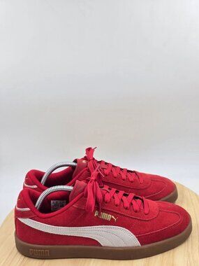 Puma Clib II Era Suede Womens Sneakers Red  402683-08 Casual Sz 11